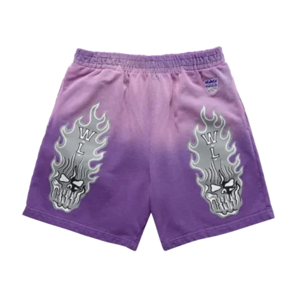 Warren Lotas Flaming Skull Short